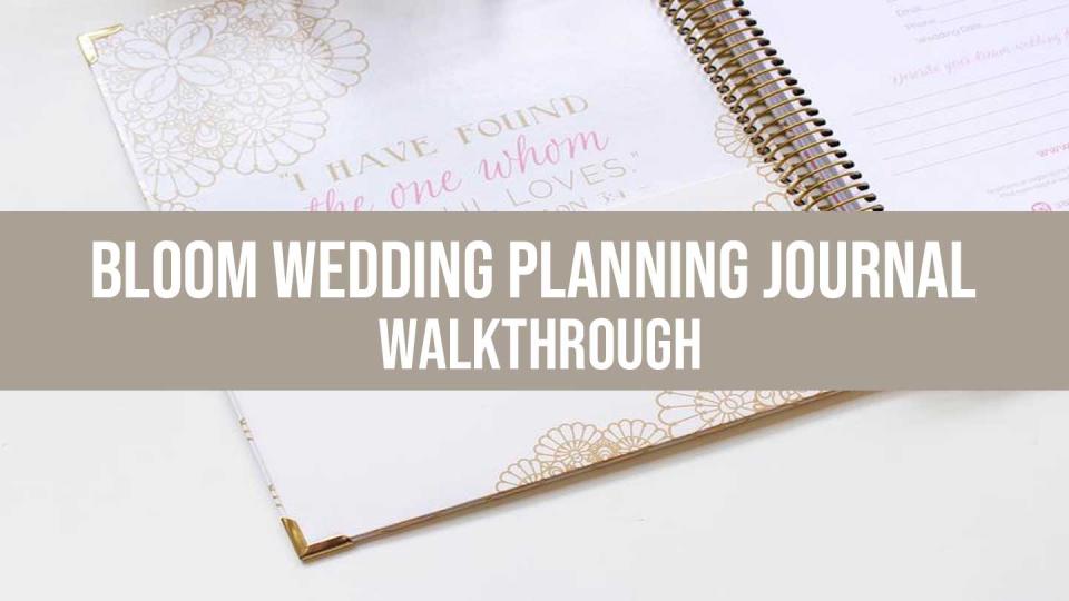 wedding planning journal