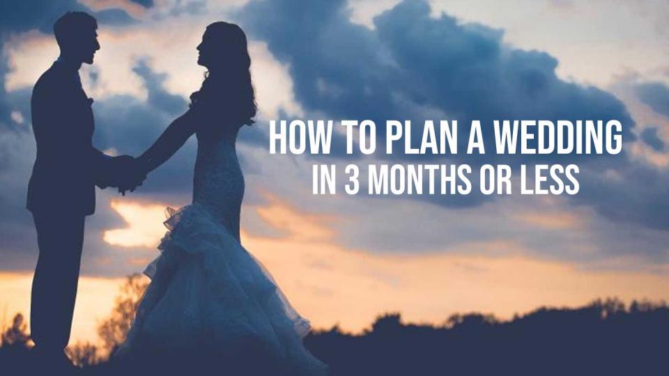 plan a wedding