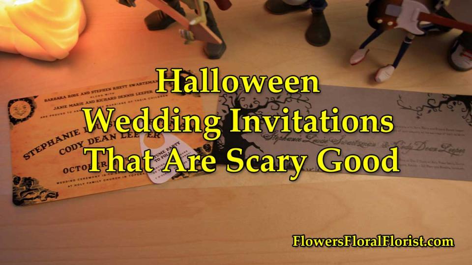 halloween wedding invitations
