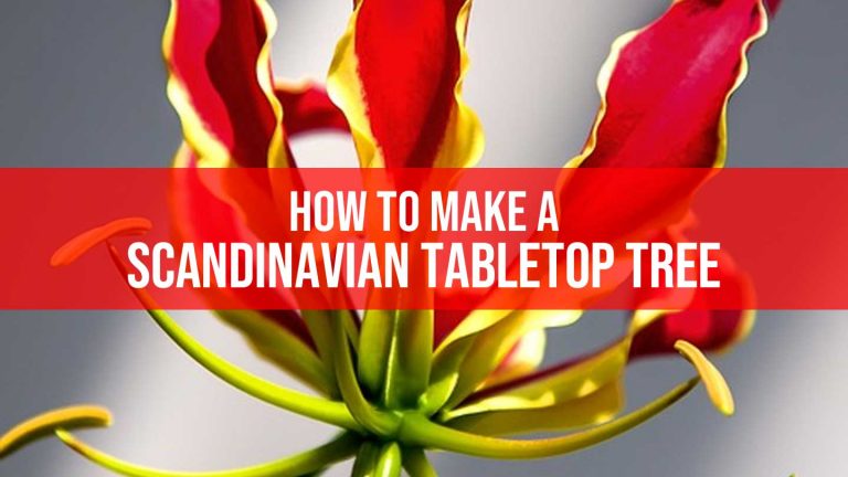 scandinavian tabletop tree