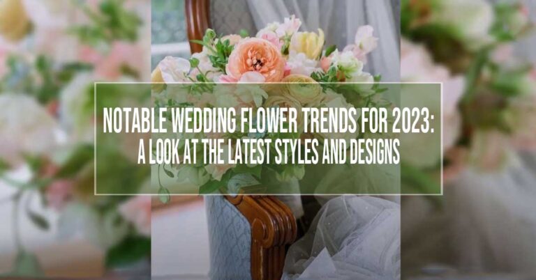 wedding flower trends