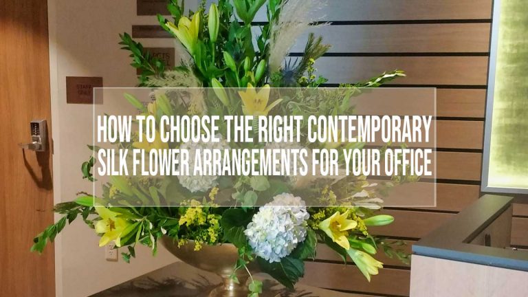 contemporary silk flower arrangements