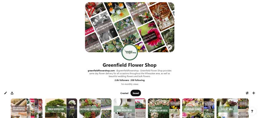 Greenfield Flower Shop on Pinterest