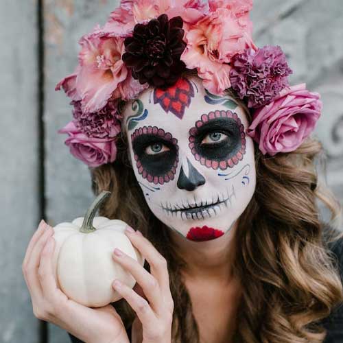 Halloween-costume-floral-headpiece