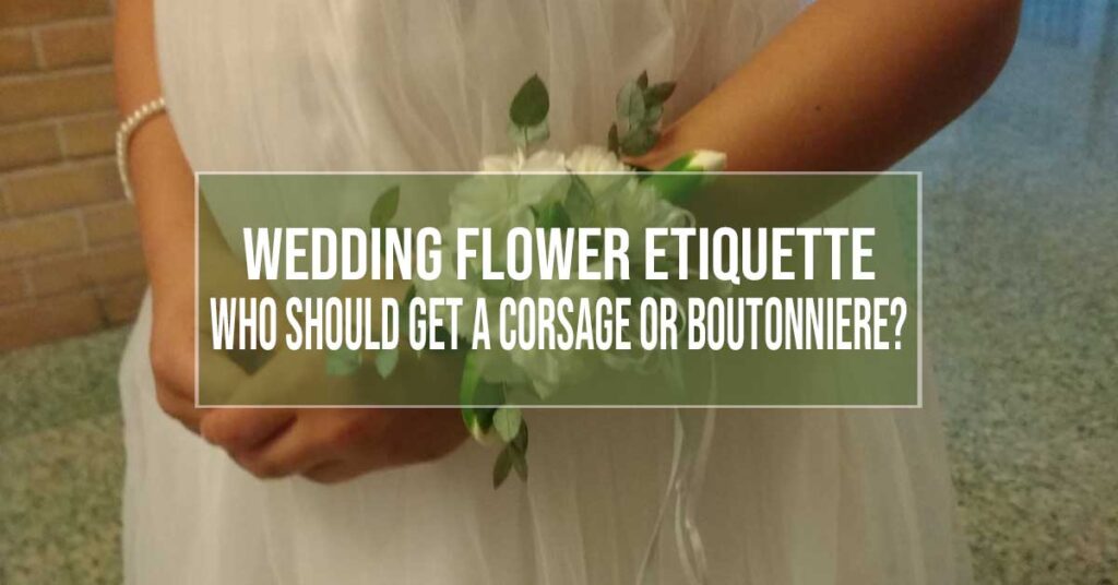 wedding flower etiquette