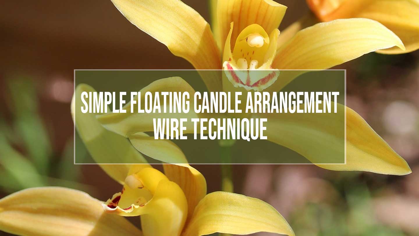 floating candle arrangement