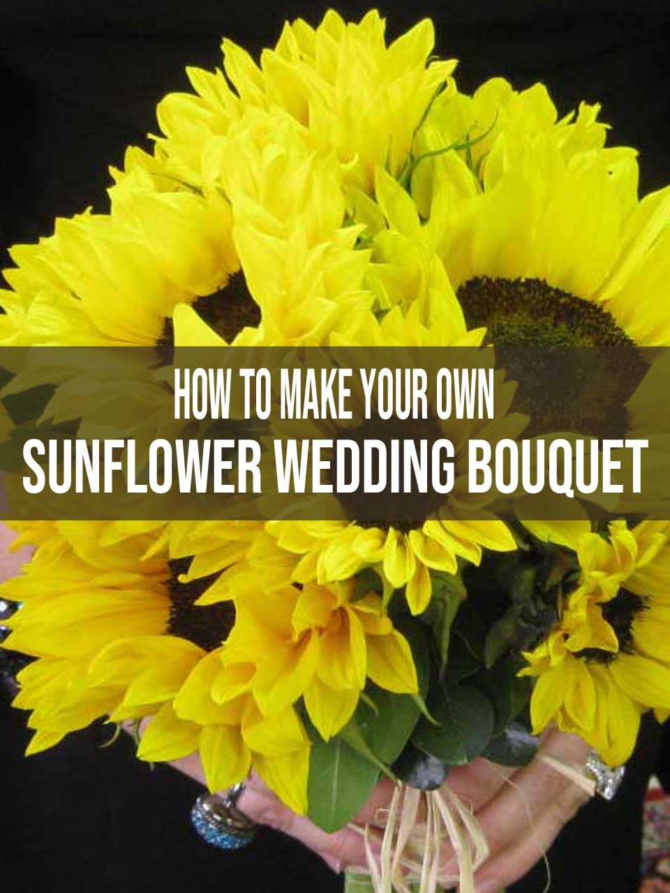 sunflower wedding bouquet