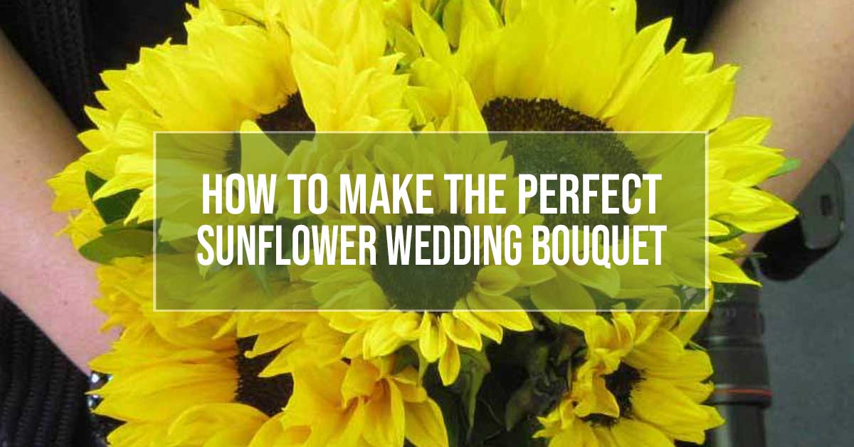 sunflower wedding bouquet