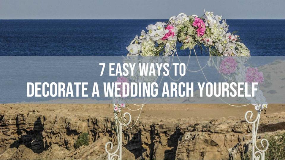 decorate a wedding arch