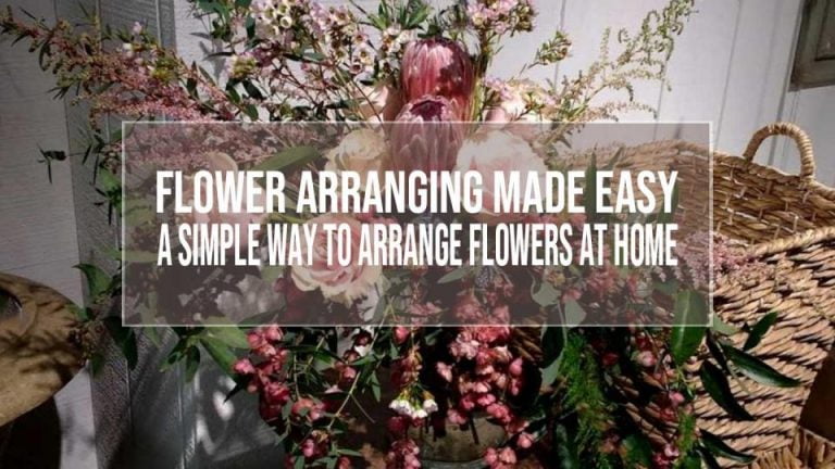 flower arranging at home