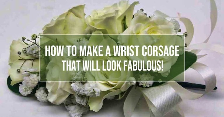 how to make a wrist corsage