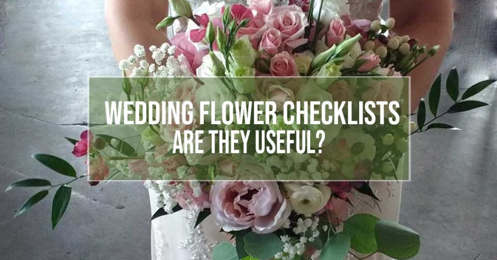 wedding flower checklists