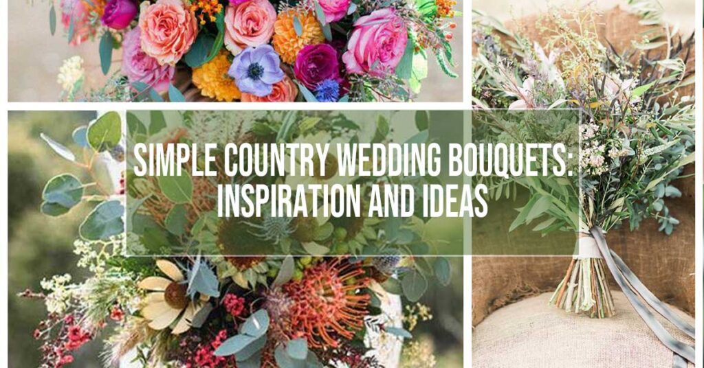 simple country wedding bouquets