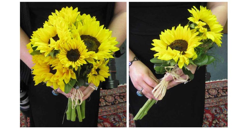 sunflower bouquets