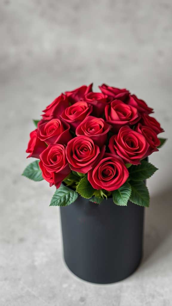 red reserved roses