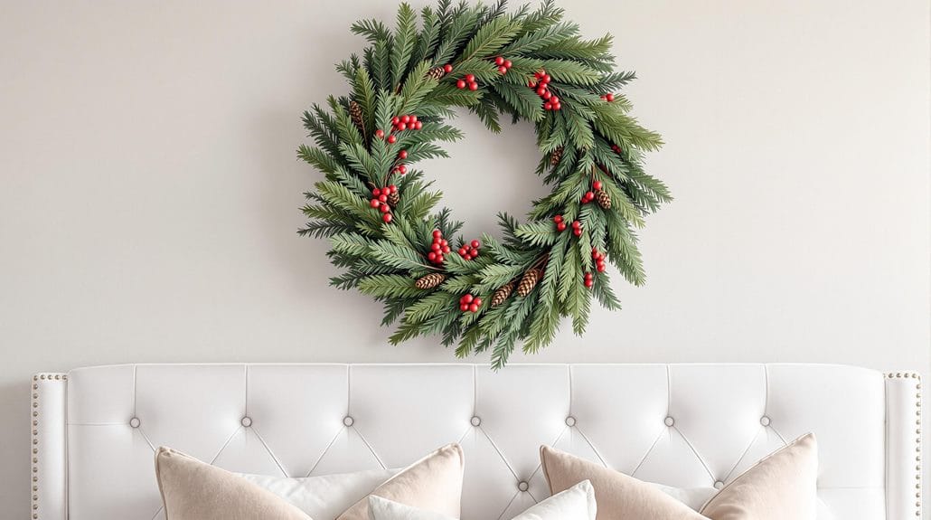 festive bedroom floral arrangements