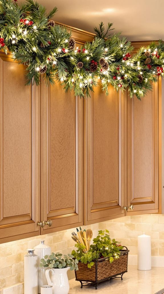 festive decor for cabinets