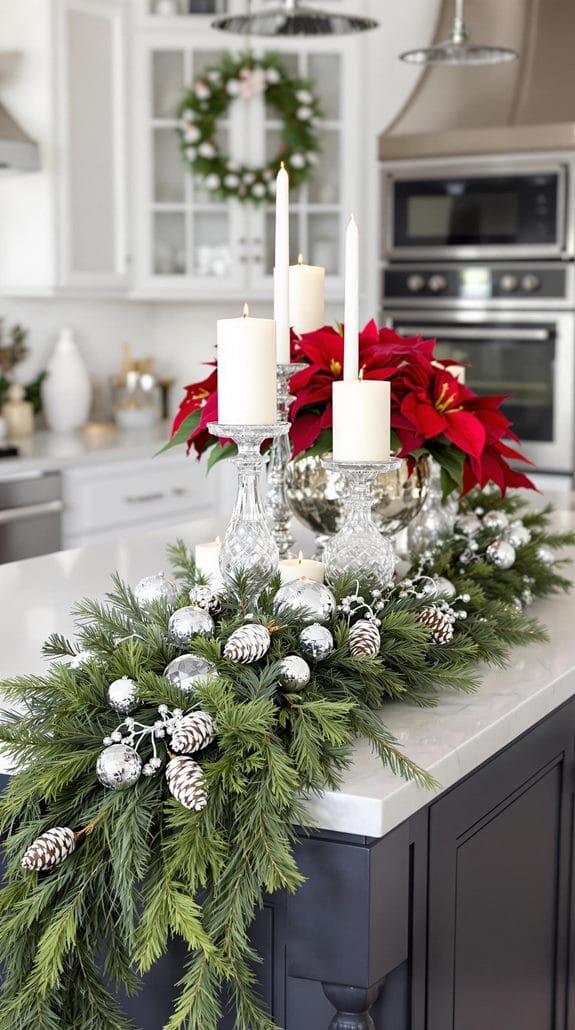 festive kitchen island decor