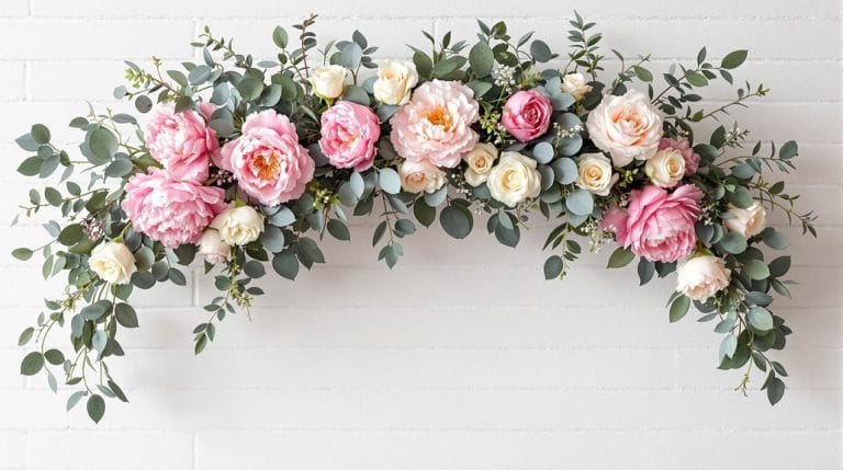 floral selfie wall inspiration