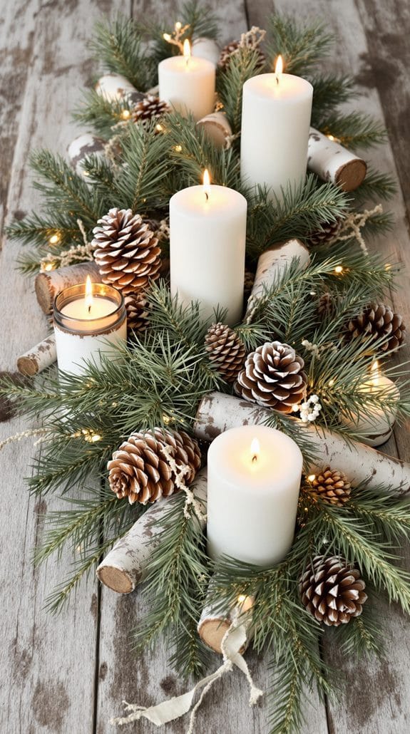 natural rustic table decor