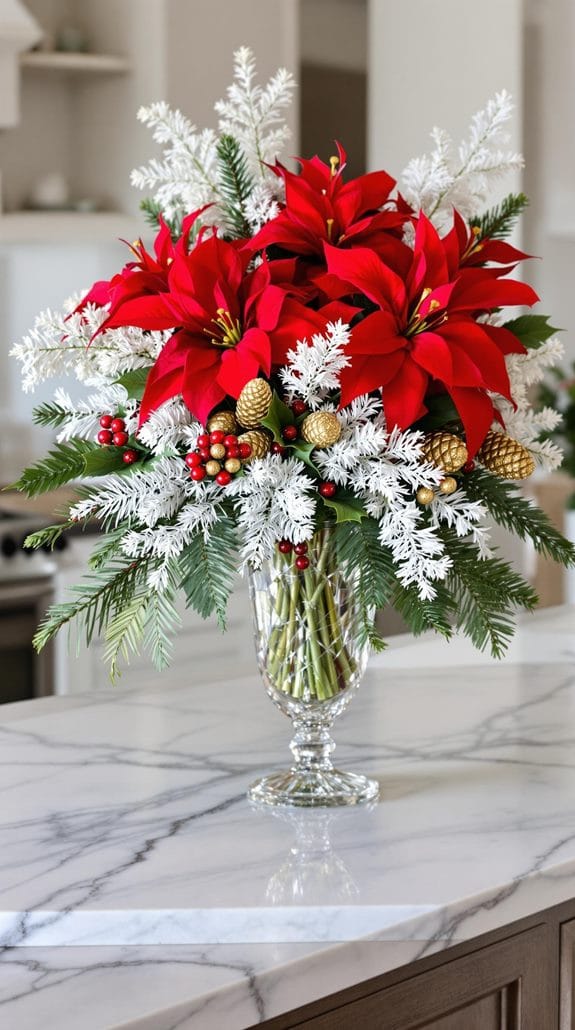 vibrant holiday flower displays