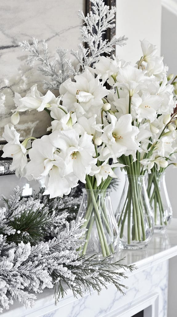 winter floral arrangements delight