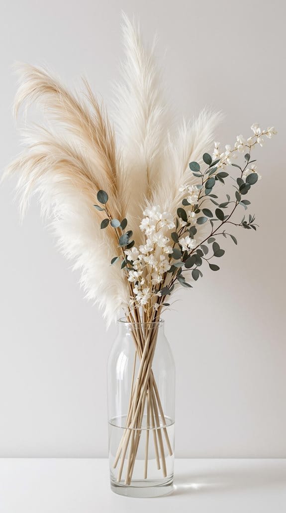 unique dried floral decor