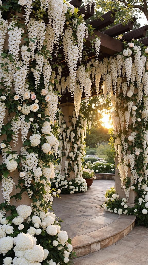 elegant floral ceremony structures