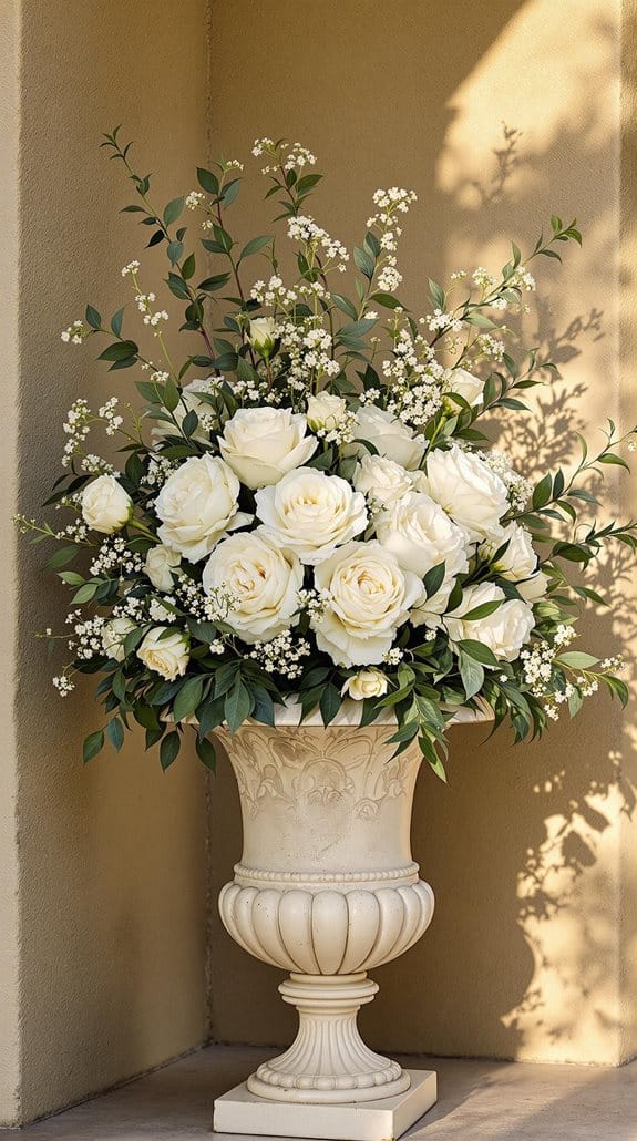 olive branch floral arrangement