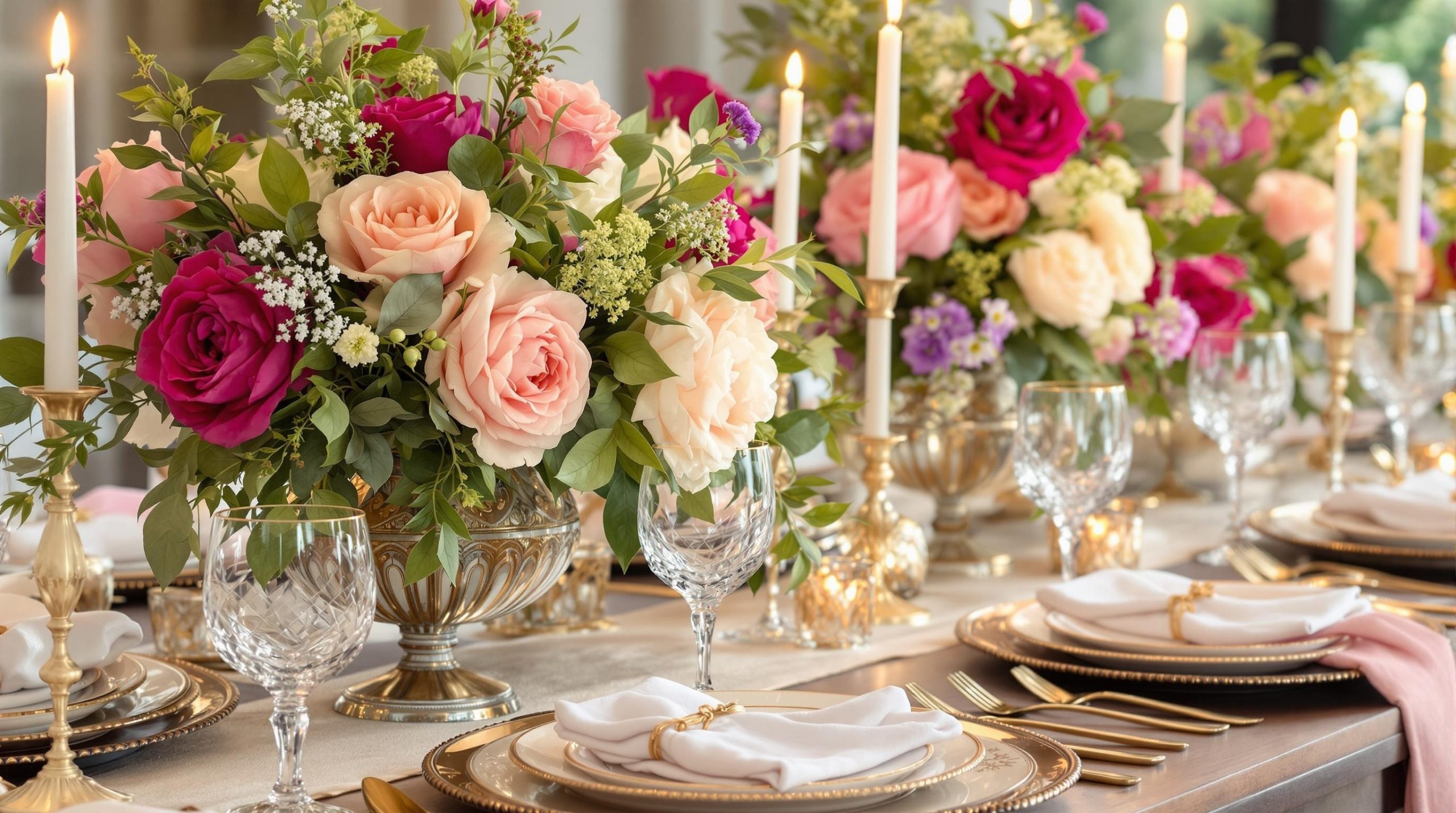 how to style a floral tablescape that turns heads