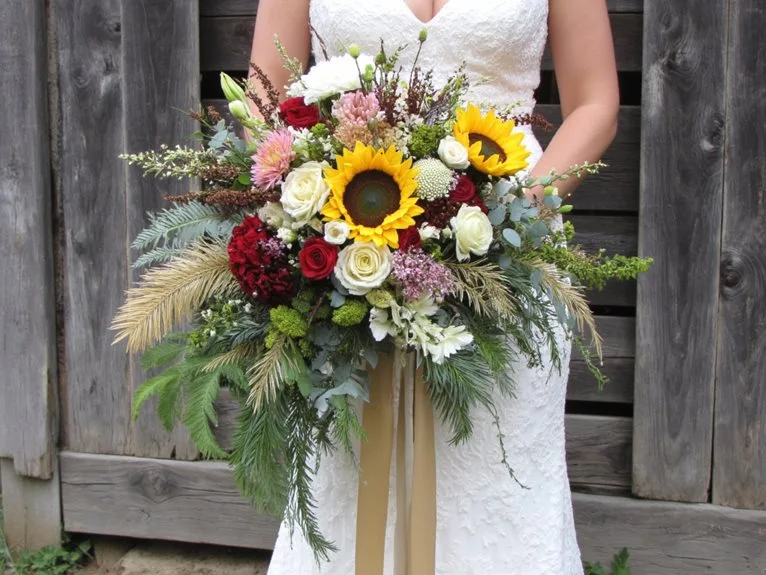 bohemian wedding bouquet ideas