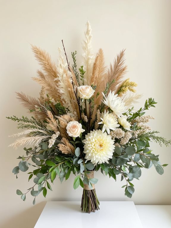 dried and fresh floral harmony