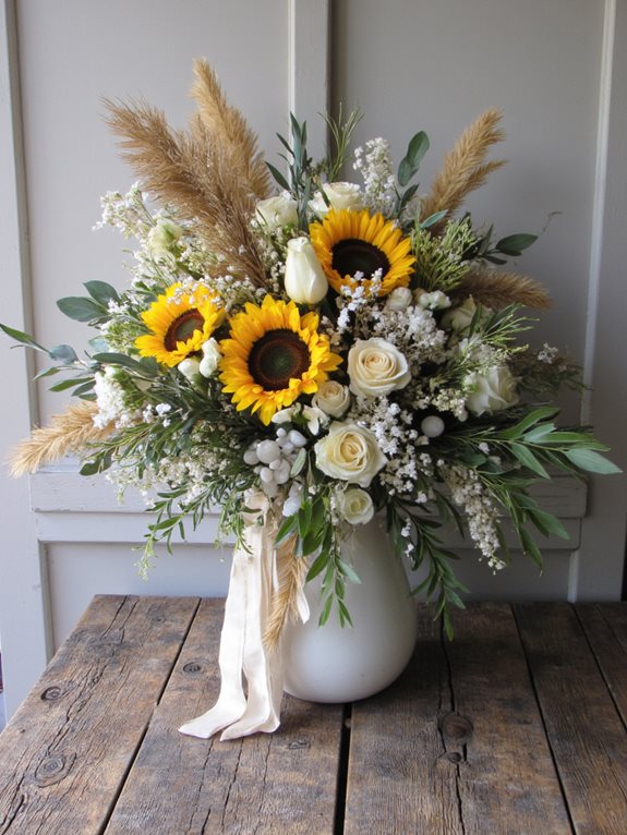 moonstone sunflower bouquet design