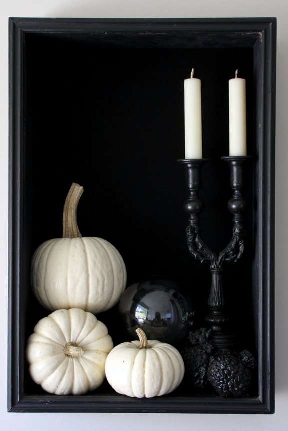 theatrical halloween shadow boxes