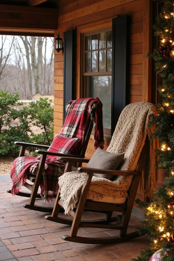 cozy textiles enhance seating