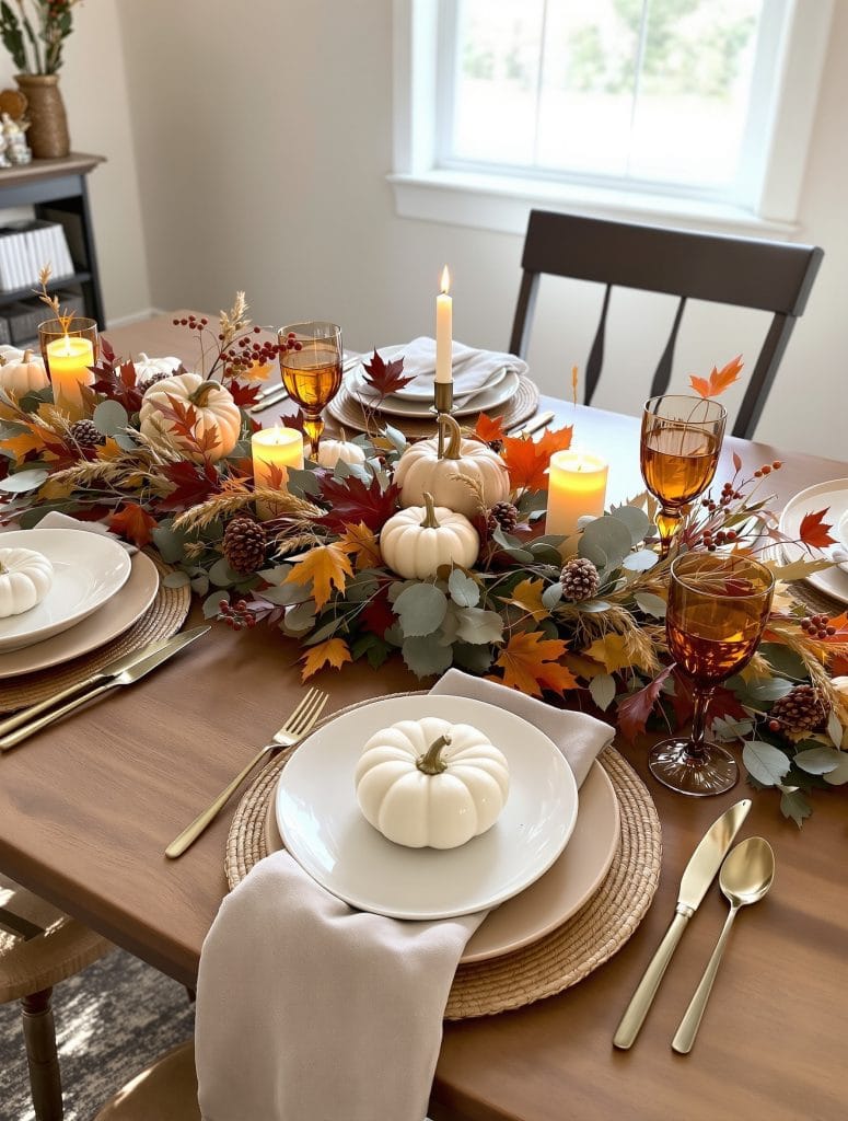 fall table garland