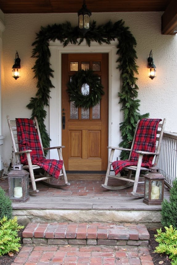 nostalgic holiday porch accents