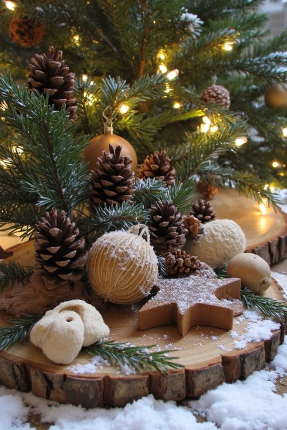 rustic outdoor holiday decor