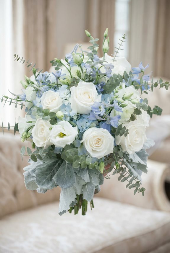 essential frosty blue flowers