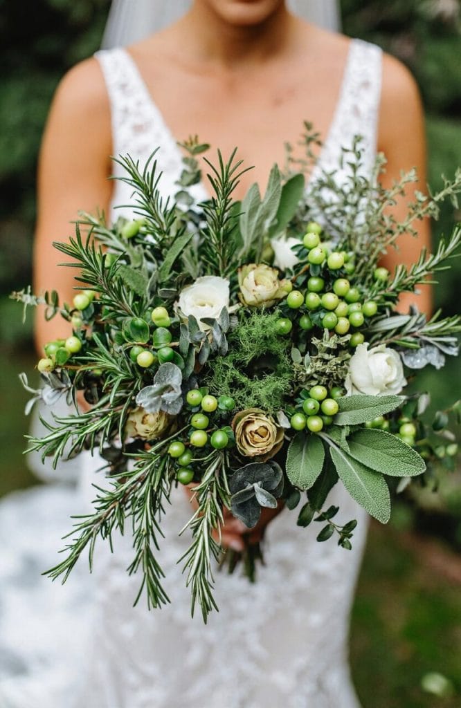 berry herb bouquet
