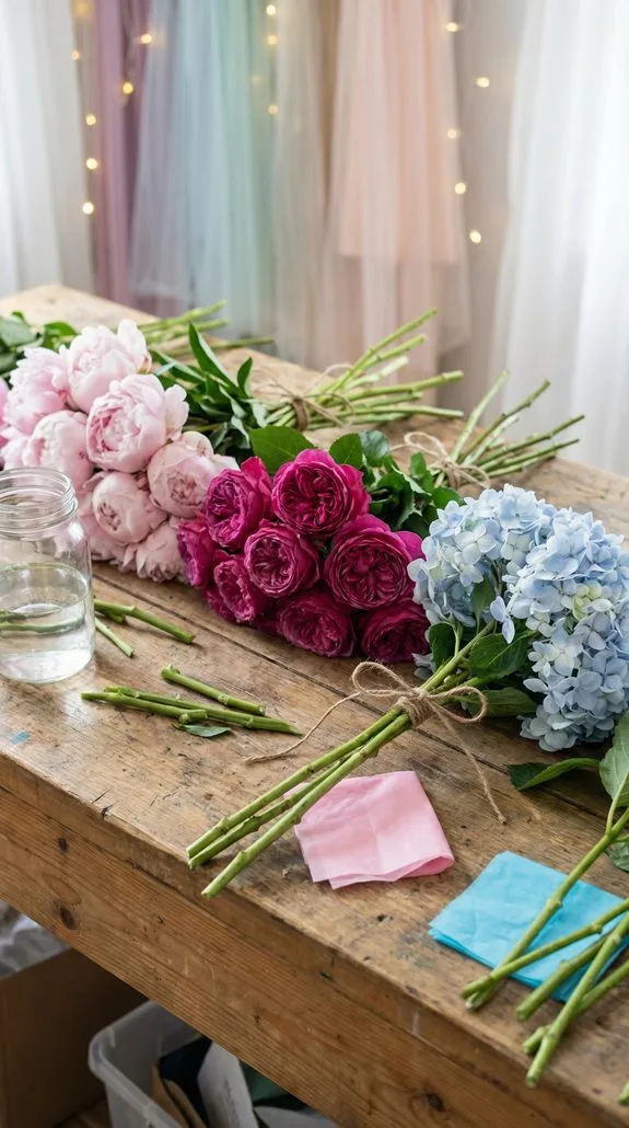 focal blooms shape centerpiece