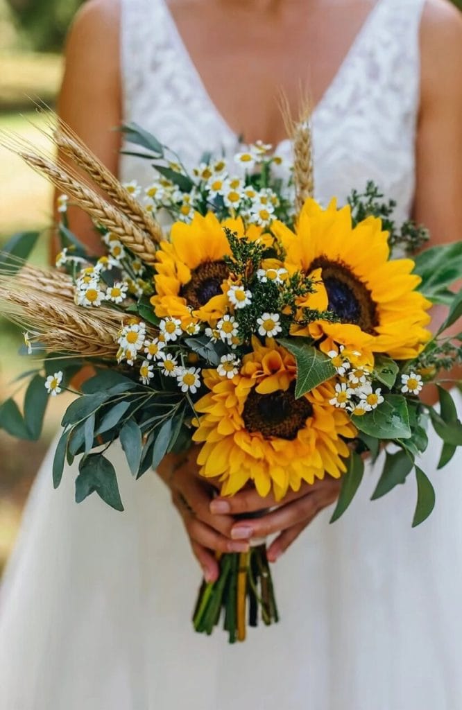 sunflower=boho bouquet